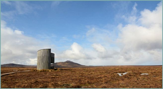 The RSPB viewing tower